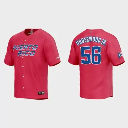 Duane Underwood Jr. Puerto Rico Baseball 2023 World Baseball Classic Jersey – Red