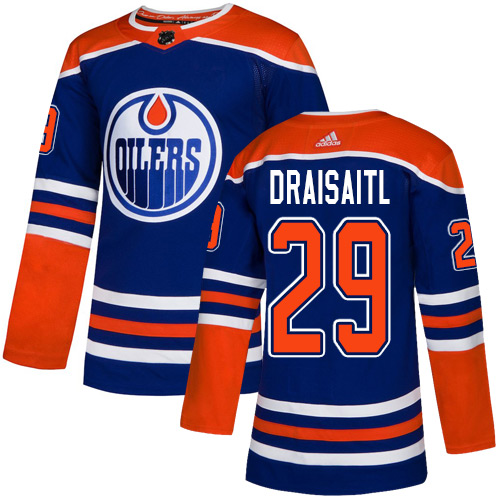 Adidas Edmonton Oilers #29 Leon Draisaitl Royal Alternate Authentic Stitched Youth Jersey Youth