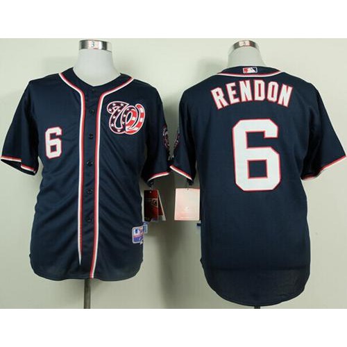 Washington Nationals #6 Anthony Rendon Navy Blue Cool Base Stitched Jersey Men's