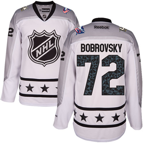 Columbus Blue Jackets #72 Sergei Bobrovsky White 2017 All-Star Metropolitan Division Stitched Youth Jersey Youth