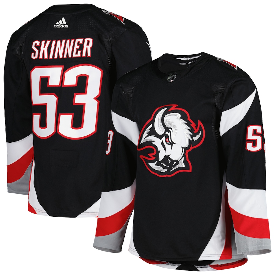 Buffalo Sabres #53 Jeff Skinner Men's Adidas Black Alternate Authentic Pro Primegreen Player Jersey