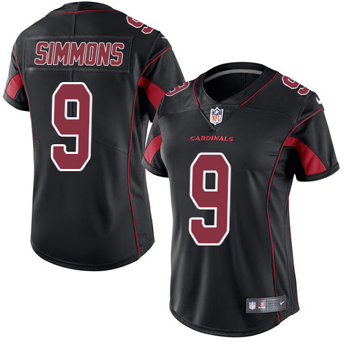 Cardinals #9 Isaiah Simmons Black Women's Stitched Limited Rush Jersey