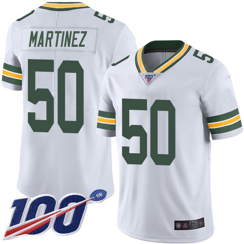Green Bay Packers #50 Blake Martinez White Men's Stitched 100th Season Vapor Limited Jersey Men's
