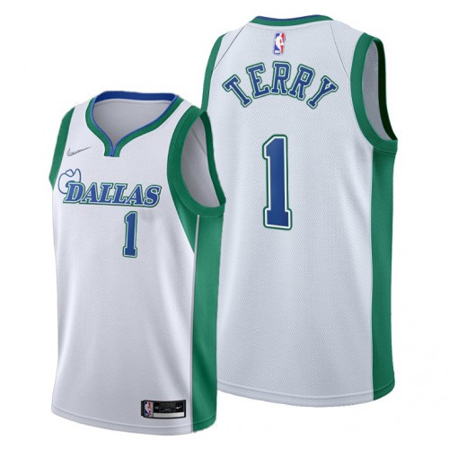 Dallas Dallas Mavericks #1 Tyrell Terry Womens 2021-22 City Edition White Jersey Womens