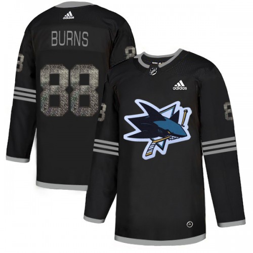 Adidas San Jose Sharks #88 Brent Burns Black Authentic Classic Stitched Jersey Men's