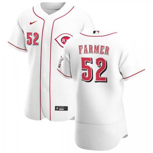 Cincinnati Cincinnati Reds #52 Kyle Farmer Men's White Home 2020 Authentic Player Jersey Men's