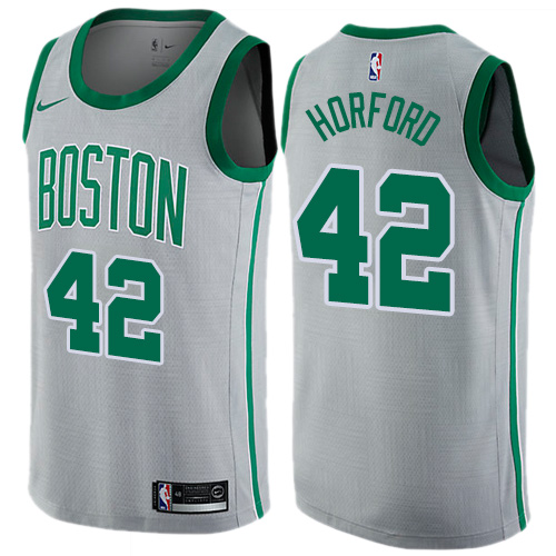 Boston Celtics #42 Al Horford Gray Swingman City Edition Jersey Mens