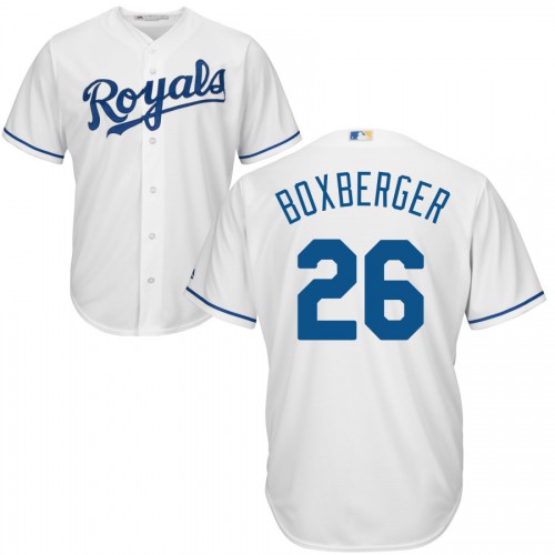 Kansas City Royals #26 Brad Boxberger White Cool Base Stitched Jersey Men's