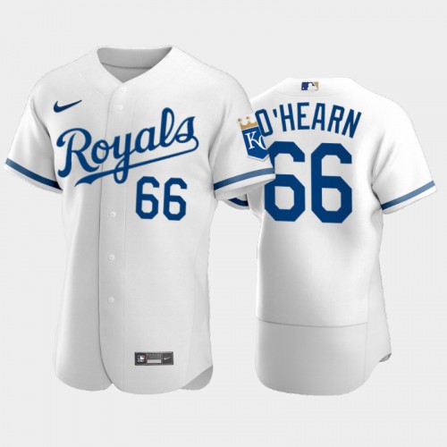 Kansas City Kansas City Royals #66 Ryan O'Hearn Men's Game Replica 2022 City Connect White Jersey Men's