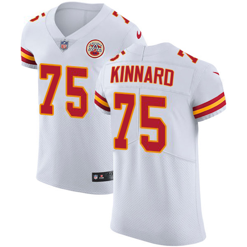 Chiefs #75 Darian Kinnard White Men's Stitched Vapor Untouchable Elite Jersey