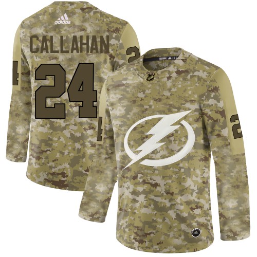 Adidas Tampa Bay Lightning #24 Ryan Callahan Camo Authentic Stitched Jersey Men's