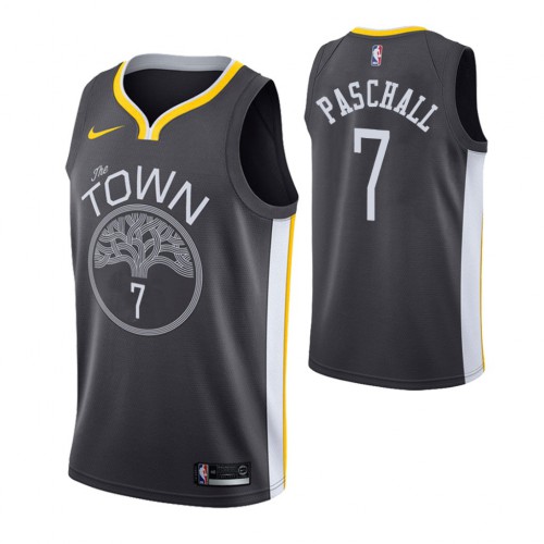 Golden State Warriors #7 Eric Paschall Statement Edition Black Jersey Mens