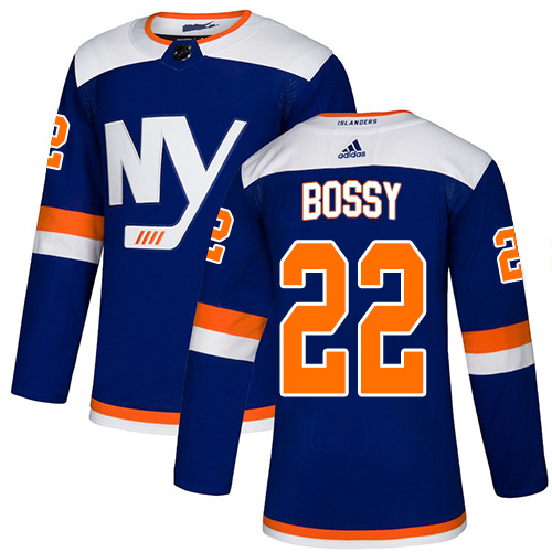 Adidas New York Islanders #22 Mike Bossy Blue Authentic Alternate Stitched Jersey Men's