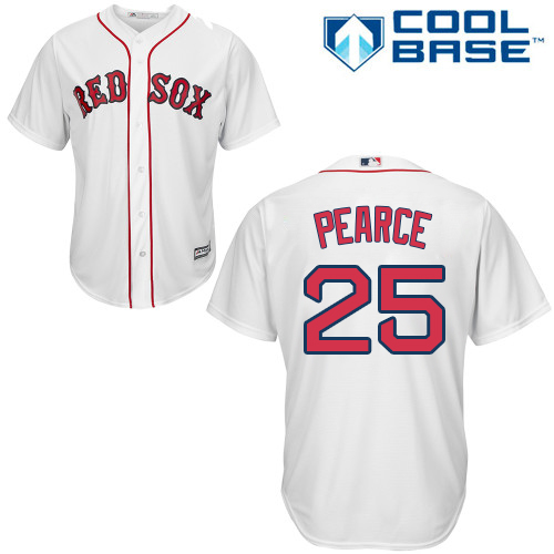 Boston Red Sox #25 Steve Pearce White New Cool Base Stitched Jersey Men's