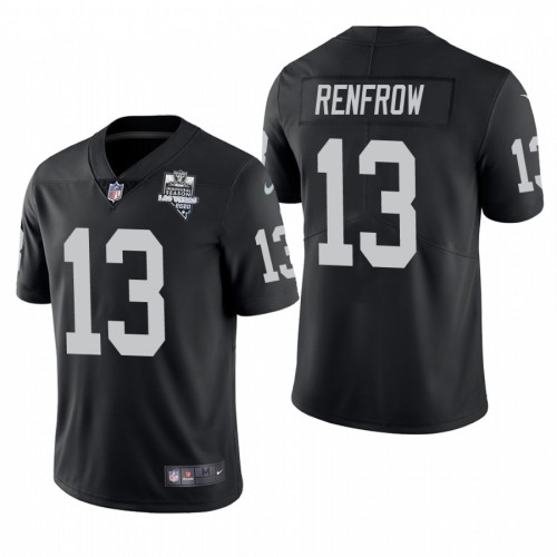 Las Vegas Las Vegas Raiders #13 Hunter Renfrow Men's 2020 Inaugural Season Vapor Limited Jersey Black Men's