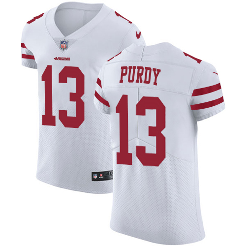 49ers #13 Brock Purdy White Men's Stitched Vapor Untouchable Elite Jersey