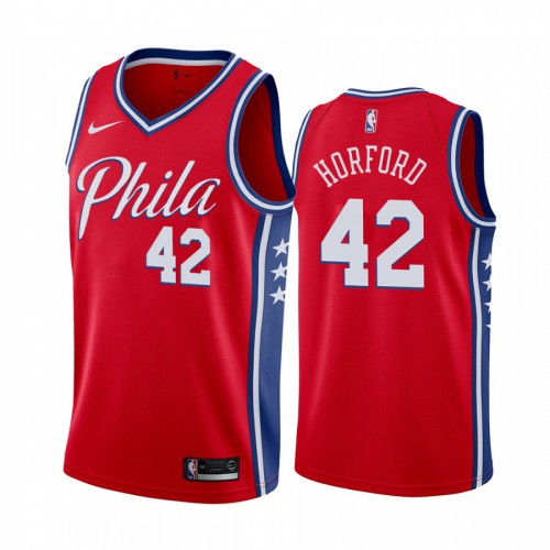 Philadelphia 76ers #42 Al Horford Red 2019-20 Statement Edition Jersey Mens