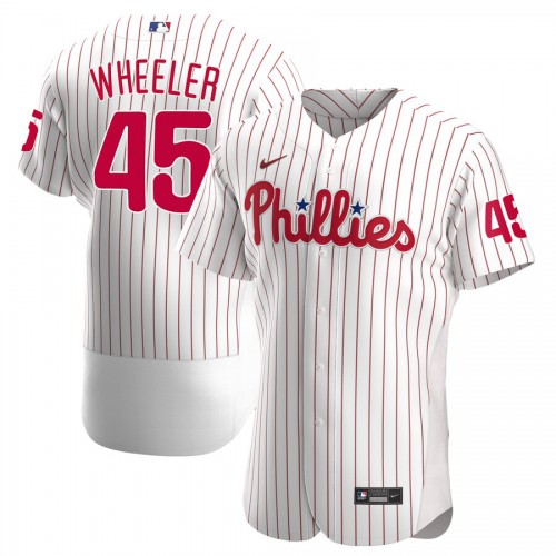 Philadelphia Philadelphia Phillies #45 Zack Wheeler Men's White Alternate 2020 Authentic Player Jersey Men's