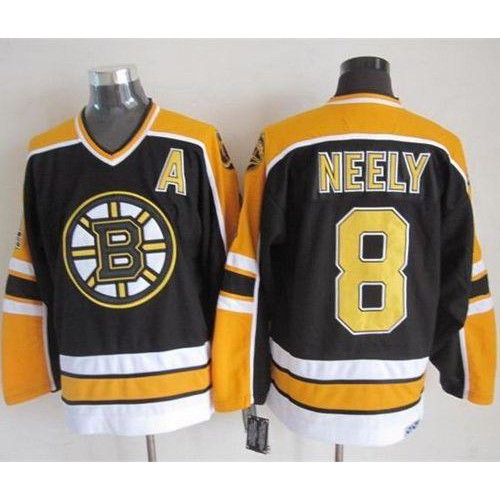 Boston Bruins #8 Cam Neely Black CCM Throwback New Stitched Jersey Men's