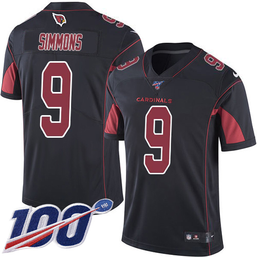 Cardinals #9 Isaiah Simmons Black Youth Stitched Limited Rush 100th Season Jersey
