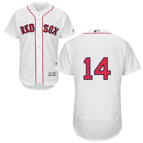 Boston Red Sox #14 Jim Rice White Flexbase Authentic Collection Stitched Jersey Men's