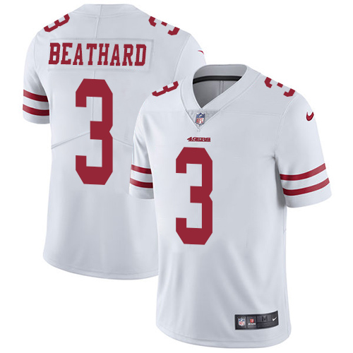 San Francisco 49ers #3 C.J. Beathard White Men's Stitched Vapor Untouchable Limited Jersey Men's