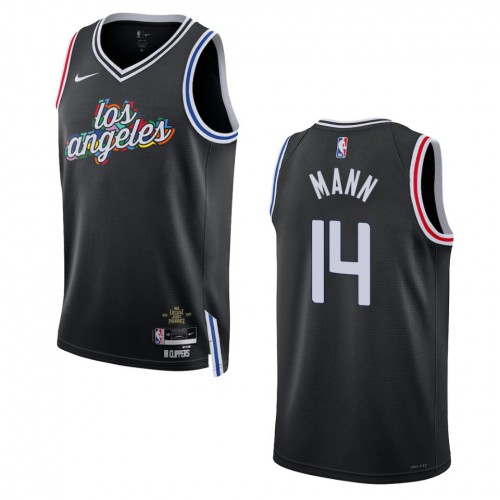 Los Angeles Los Angeles Clippers #14 Terance Mann Unisex Black 2022-23 Swingman Jersey - City Edition Mens