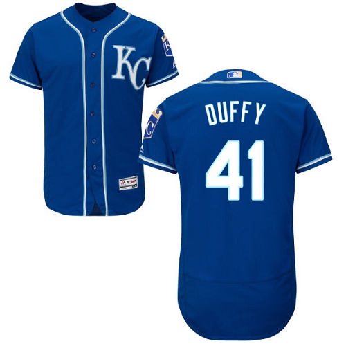 Kansas City Royals #41 Danny Duffy Royal Blue Flexbase Authentic Collection Stitched Jersey Men's