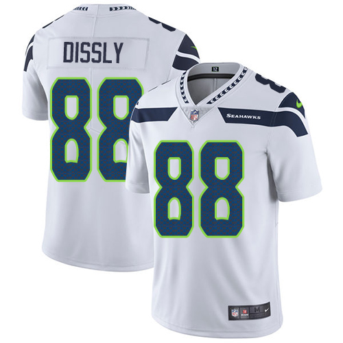 Seattle Seahawks #88 Will Dissly White Men's Stitched Vapor Untouchable Limited Jersey Men's