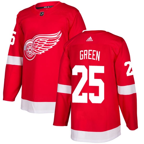 Adidas Detroit Red Wings #25 Mike Green Red Home Authentic Stitched Youth Jersey Youth