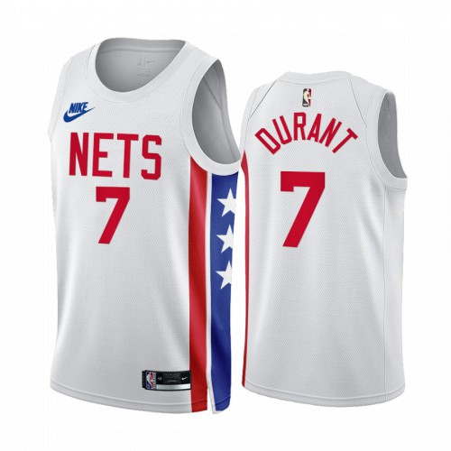 Brooklyn Nets #7 Kevin Durant White 2022-23 Mens Classic Edition Jersey Mens