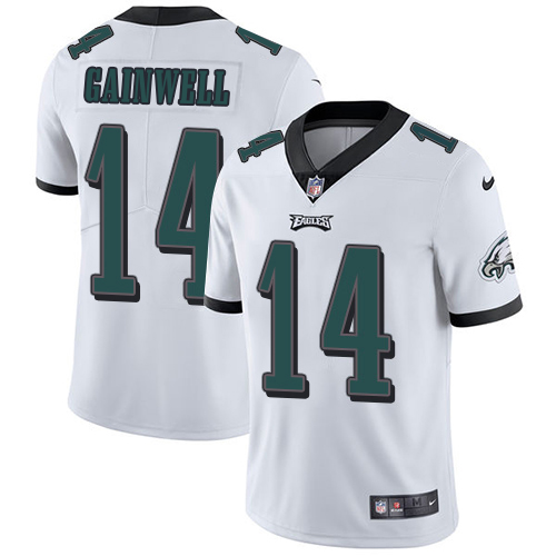 Eagles #14 Kenneth Gainwell White Men's Stitched Vapor Untouchable Limited Jersey