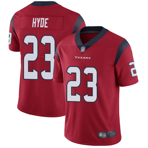 Houston Texans #23 Carlos Hyde Red Alternate Men's Stitched Vapor Untouchable Limited Jersey Men's
