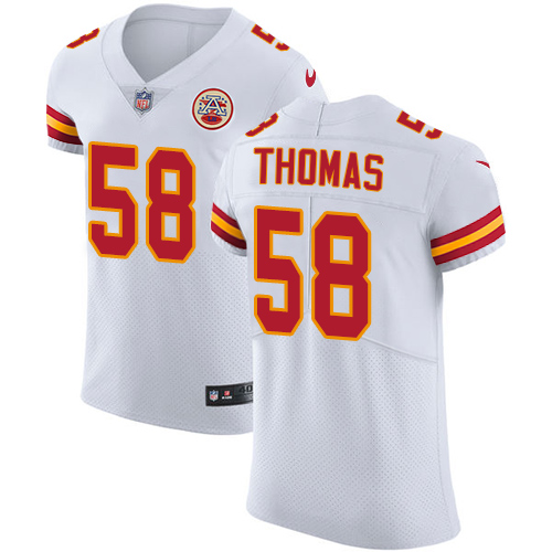 Chiefs #58 Derrick Thomas White Men's Stitched Vapor Untouchable Elite Jersey
