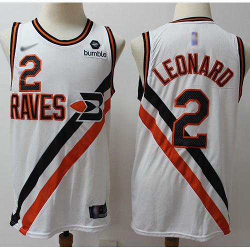 Los Angeles Clippers #2 Kawhi Leonard White Swingman Hardwood Classics Jersey Mens