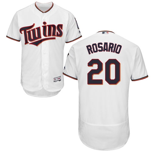 Minnesota Twins #20 Eddie Rosario White Flexbase Authentic Collection Stitched Jersey Men's