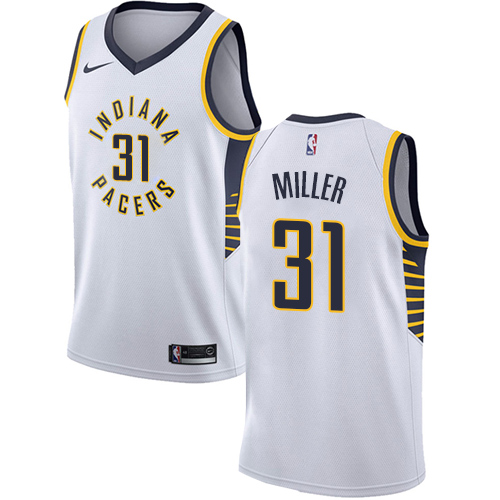 Indiana Pacers #31 Reggie Miller White Womens Swingman Association Edition Jersey Womens