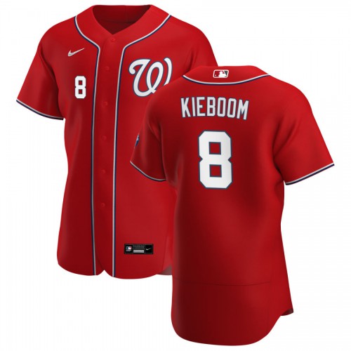 Washington Washington Nationals #8 Carter Kieboom Men's Red Alternate 2020 Authentic Player Jersey Men's