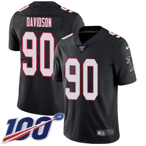 Atlanta Falcons #90 Marlon Davidson Black Alternate Men's Stitched 100th Season Vapor Untouchable Limited Jersey Men's