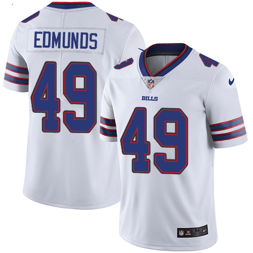 Bills #49 Tremaine Edmunds White Youth Stitched Vapor Untouchable Limited Jersey