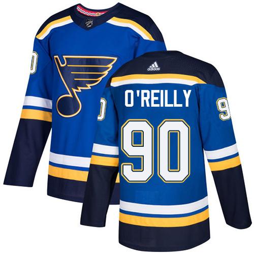 Adidas St. Louis Blues #90 Ryan O'Reilly Blue Home Authentic Stitched Jersey Men's