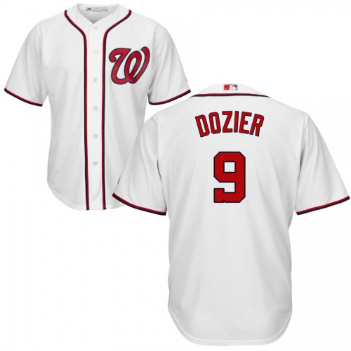 Washington Washington Nationals #9 Brian Dozier Cool Base White Stitched Jersey Men's
