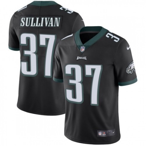 Philadelphia Eagles #37 Tre Sullivan Black Alternate Men's Stitched Vapor Untouchable Limited Jersey Men's