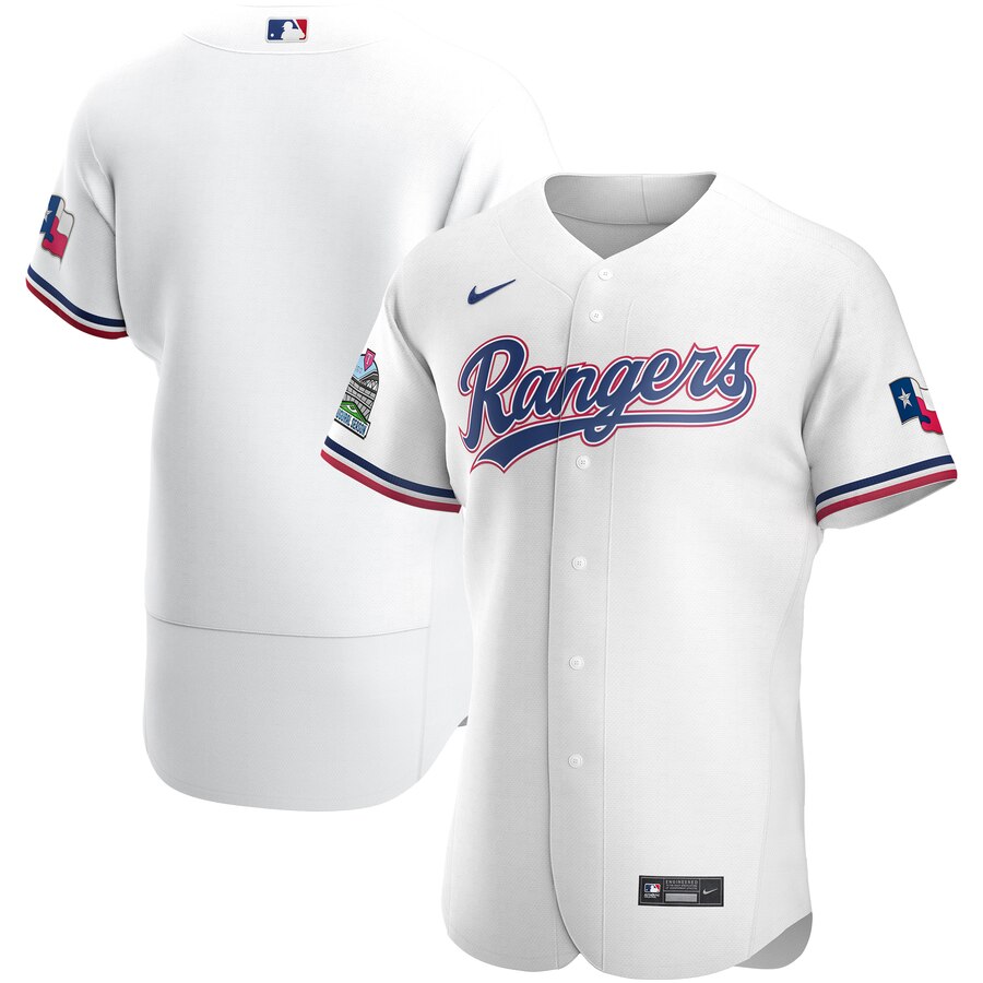 Texas Rangers Men's White Home 2020 Authentic Team Jersey