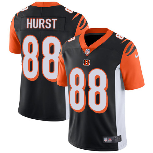 Bengals #88 Hayden Hurst Black Team Color Men's Stitched Vapor Untouchable Limited Jersey