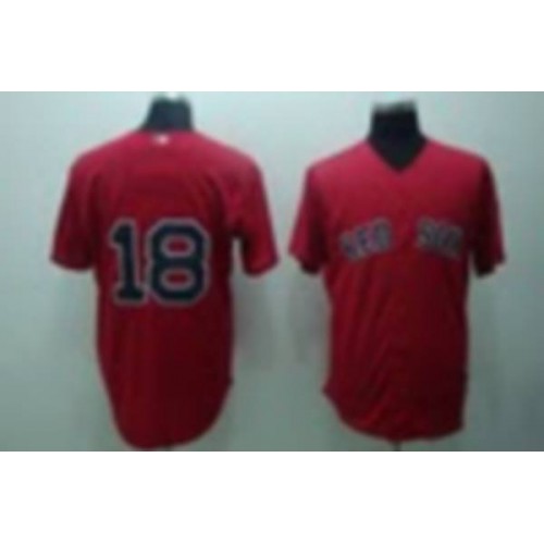 Boston Red Sox #18 Matsuzake Daisuke Stitched Red Jersey Men's