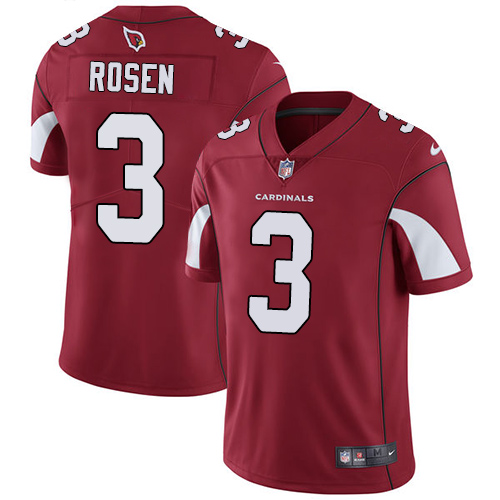 Arizona Cardinals #3 Josh Rosen Red Team Color Men's Stitched Vapor Untouchable Limited Jersey Men's
