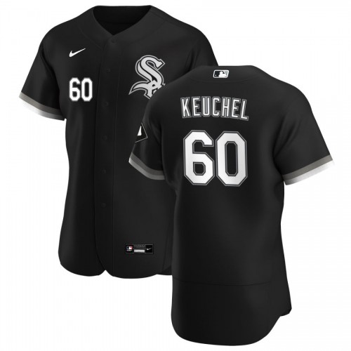 Chicago Chicago White Sox #60 Dallas Keuchel Men's Black Alternate 2020 Authentic Player Jersey Men's