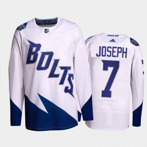 Adidas Tampa Bay Lightning #7 Mathieu Joseph Men's 2022 Stadium Series Authentic Jersey - White Men's