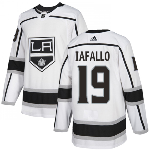 Adidas Los Angeles Kings #19 Alex Iafallo White Road Authentic Stitched Jersey Men's